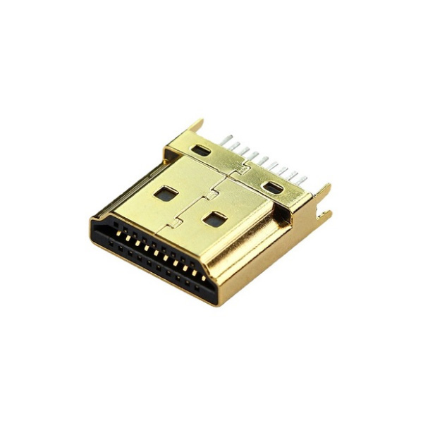 镀金镀镍HDMI立式高清接口